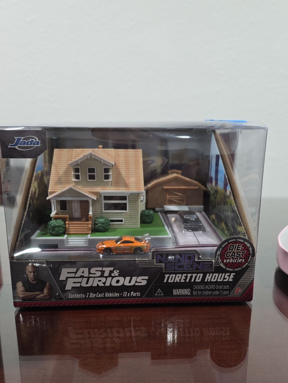 Jada Nano Scene Toretto House Playset with Orange Car